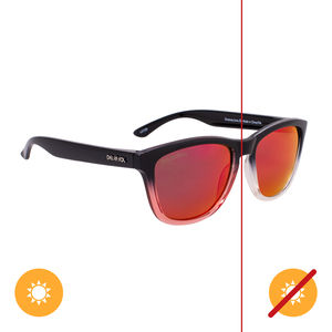 Solize Runaway Love-Black and Clear to Pink by DelSol for Unisex-1 Pc Sunglasses